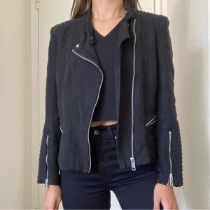 Black Faux Suede Jacket